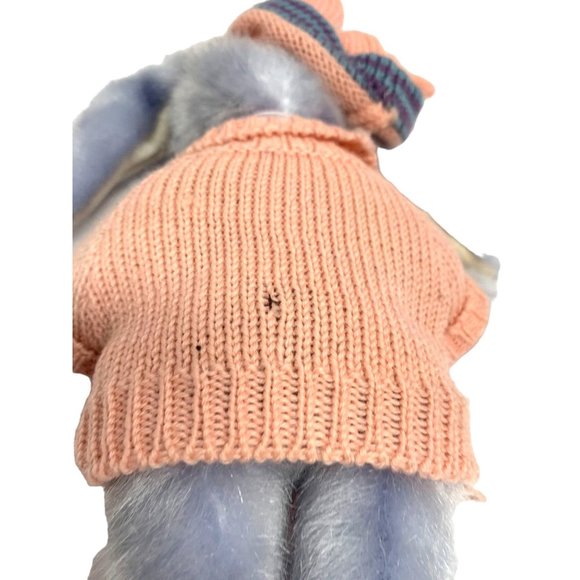 Ty Attic Treasures Azalea Plush Stuffed Animal Toy Bean Bag Purple pink sweater - Picture 4 of 4